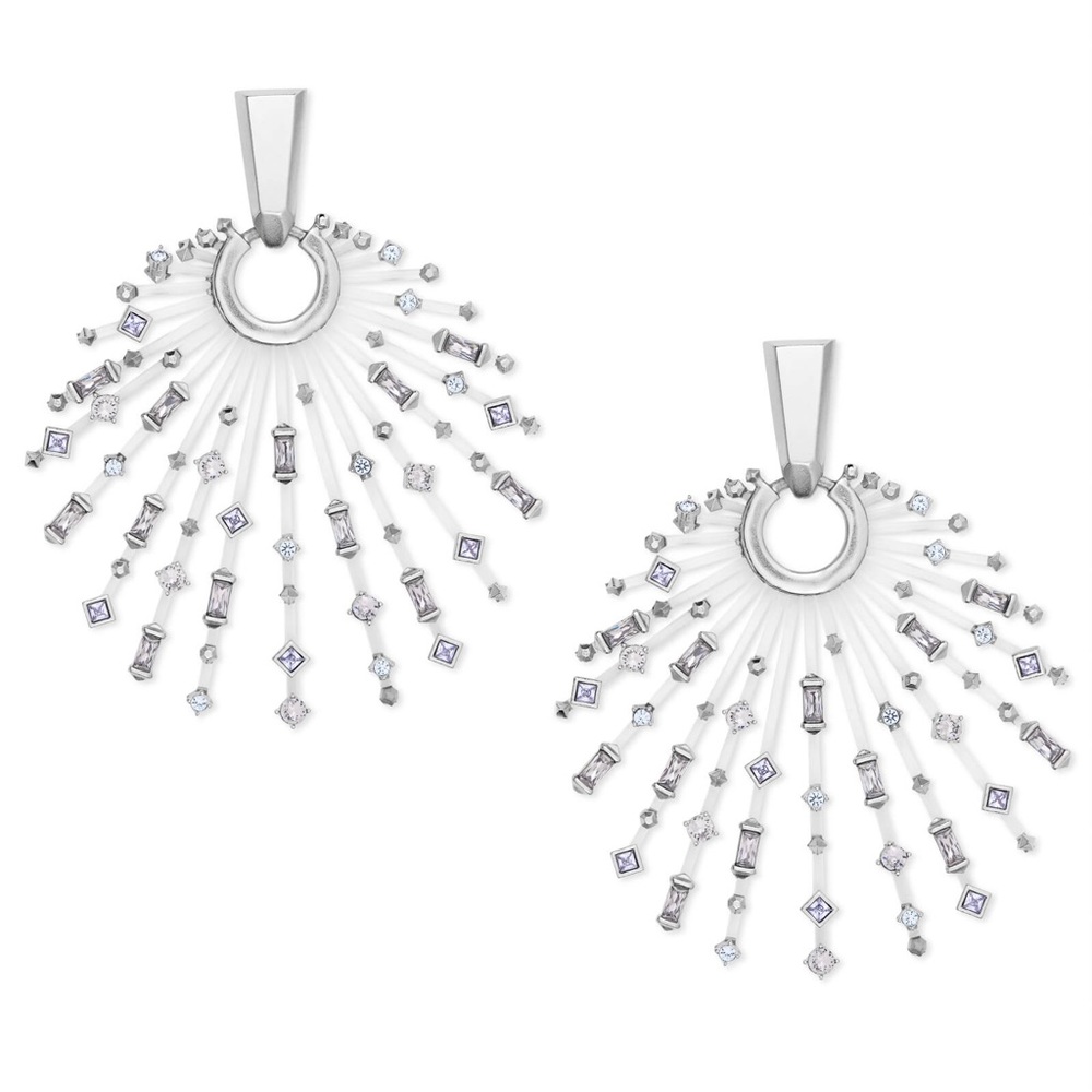 Kendra Scott Fabia Earrings in Rhodium
